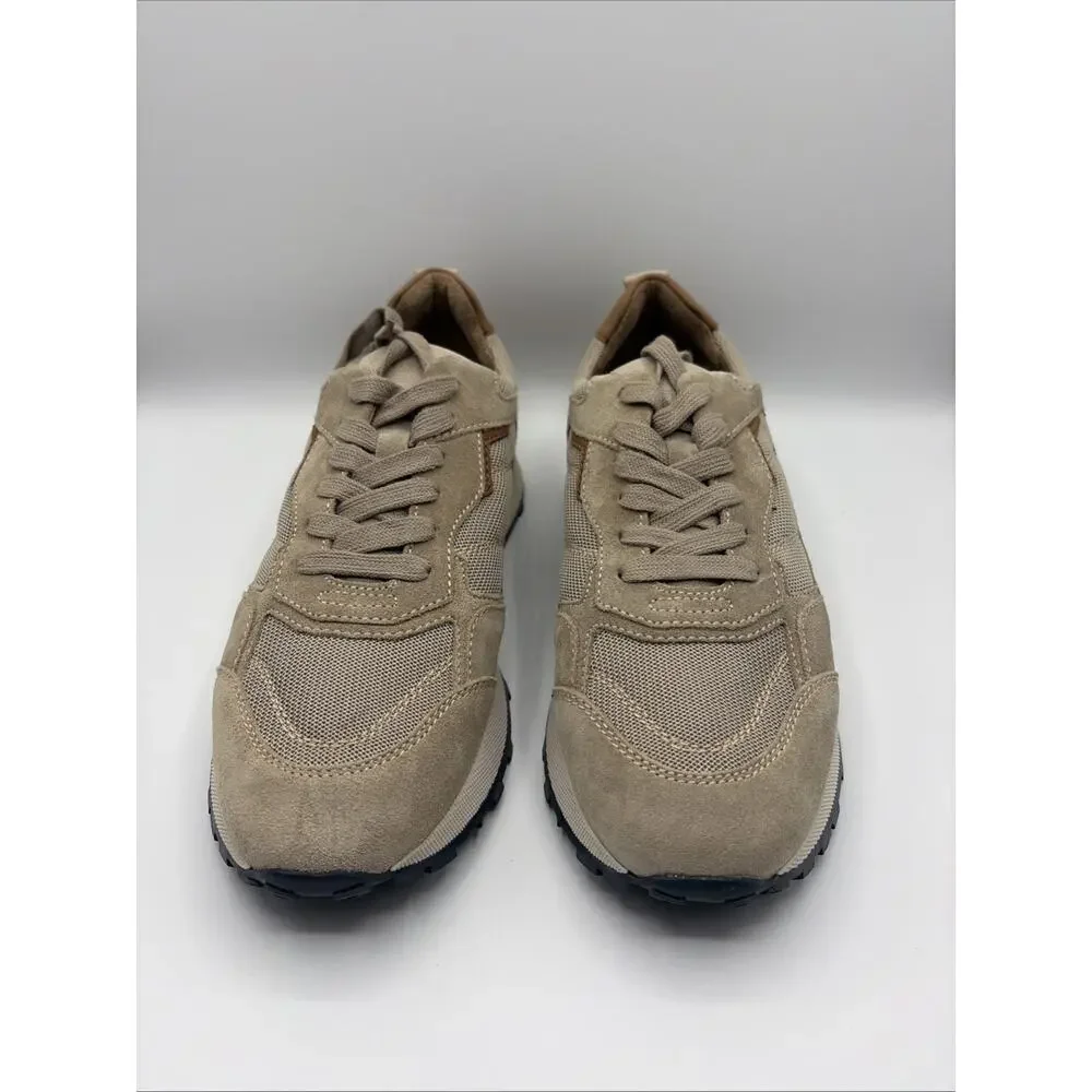 Liverpool Los Angeles Gio Men’s Sneakers Beige Sand Leather Sz US 11 EUR 44 NWOB